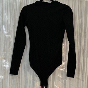 Fendi Skims Black Long Sleeve Bodysuit